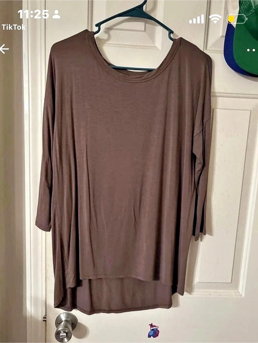 Brown Long Sleeve Tunic Size Medium